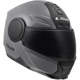 Resim Ls2 Scope 2 Nardo Gri Kask (Siyah Vizör) 