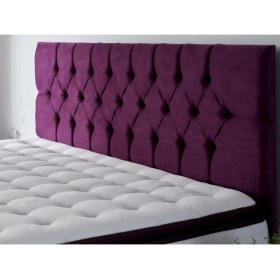 Resim Niron Yatak Niron Purple Modern Tasarımlı Çift Kişilik Yatak Başlığı 180 cm Mor Kumaş Suntalam Malzeme 