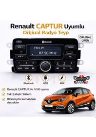 Resim Renault Captur Uyumlu Radyo Teyp Cd Siz Yeni Versiyon Beyaz Ekranlı 280218771r 
