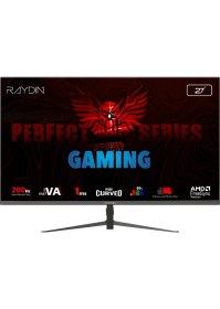 Resim Raydın MM27RFA-200HZ, 27&amp;quot;, 1ms, 200Hz, Full Hd, 2xhdmı, Dp, Va Led, R1500 Curved, Frameless, Freesync Gaming Monitör 