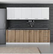 Resim Minar 255 Cm Mutfak Dolabı Beyaz Dore 255-D1 Beyaz 