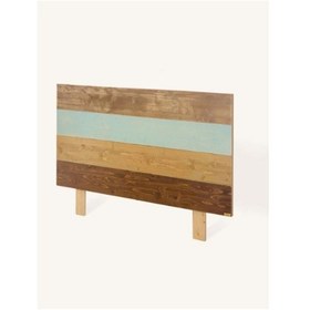 Resim Ahşap Etnik Yatak Başlığı 100x100 Cm 