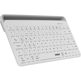 Resim Everest KB-BT66 Beyaz 2.4g+Bt1+Bt2 Üçü Bir Arada 3 In 1 Q Kablosuz Klavye 