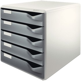 Resim LEITZ 5280-89 EVRAK RAFI 5 ÇEKMECELİ GRİ 