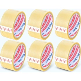 Resim Teknocan Marketing 45 mm x 40 mt Şeffaf Koli Bandı Hotmelt Red 6 Adet 