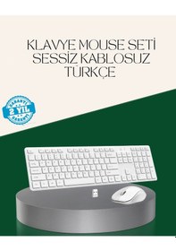 Resim Diğer Ergonomik Kablosuz Klavye Mouse Takımı - Tam Boy, Sessiz Ve Güvenilir 