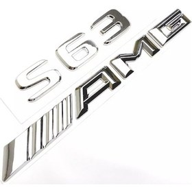Resim Benz S 63 Ve Amg Krom Bagaj Yazısı Seti 3m 3d Abs 2'li Set 
