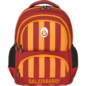 Resim Me Çanta Lisanslı Galatasaray Sarı Kırmızı Çubuklu Okul Sırt Çantası 