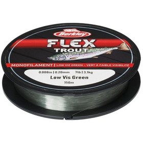 Resim Berkley Flex Trout Olta Misinasi Low-vıs Green 0.20mm-150m-3.1kg Misina 