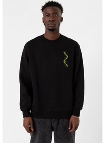 Resim Sarı Lacivert Dna Siyah Erkek 2ip Sweatshirt Siyah 
