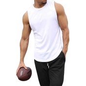 Resim Bluu Bs Kolsuz Sporcu Tişört Erkekler İçin Nefes Alabilir Pamuk Kumaş 100% Konforlu 