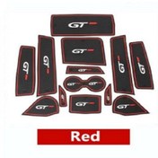 Resim Genel Markalar Peugeot 3008-5008 Gt Logolu 13 Parça Kaymaz Ped Kırmızı 