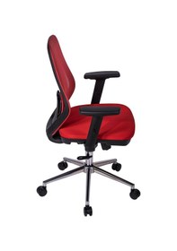 Resim Ofisbazaar Dali Fileli Çalışma Koltuğu Ergonomik Şef Ve Toplantı Koltuğu Kırmızı Kırmızı 