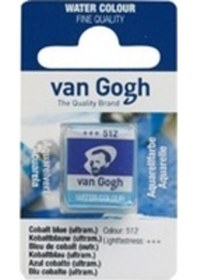 Resim Talens Van Gogh 1/2 Tablet Sulu Boya 512 Cobalt Blue ultramarine 