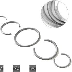 Resim Oasis Oasis Abs Gösterge Paneli Dekoratif Halka Kapağı Gümüş (Yurt Dışından) 