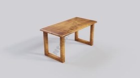 Resim Ntconcept Ofis Açık Ceviz Masif Ahşap Çalışma Masası (boy200cm-d75cm-h76cm) 