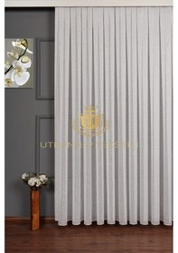 Resim Lüx Keten Armür Dokuma Tül Perde 