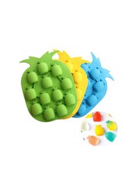 Resim Tahtakale Toptancı Silikon Çoklu Ananas Çikolata Ve Jelibon Kalıbı 12 Li Çok Renkli 