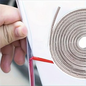 Resim 1 rulo şeffaf araba kapı kenar koruma şeritleri tüm araçlar için uygun - çizik ve çarpışma korumalı, otomobil dış aksesuarları 