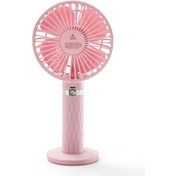 Resim S8 Taşınabilir Sessiz El Masaüstü Elektrik Fan, 3 Hızlı Kontrol (Pembe) (Yurt Dışından) 