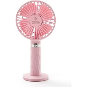 Resim S8 Taşınabilir Sessiz El Masaüstü Elektrik Fan, 3 Hızlı Kontrol (Pembe) (Yurt Dışından) 