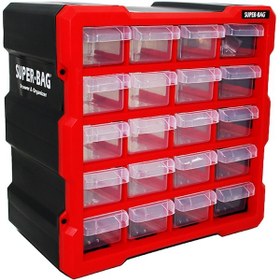 Resim 20li Küçük Monoblok Çekmece Seti 26.7x15.7x26.2cm 5224 