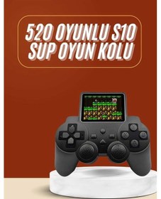Resim Yeni Nesil Mini i 520 Retro Oyunlu S10 El isi Video Oyun Konsolu 