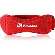 Resim Qingmipy Kırmızı Nilon Patella Koruyucu Kayış - Havadar Diz Koruyucu - 1 Adet 19.5x6cm Kırmızı 