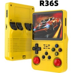 Resim Retro R36s El Oyun Konsolu Linux Sistemi 3.5 Inç Ips Ekran 