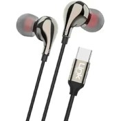 Resim Qedii Linktech E84 Type-C Hd Stereo Kulak İçi Kablolu Kulaklık Siyah 