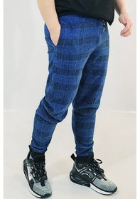 Resim Wingetstar Ekose Manşetli Erkek Eşofman Altı Saks Mavisi 