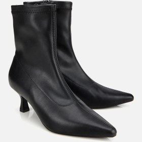 Resim Hotiç Kadın Siyah Streç Fermuarlı Bilekte Kısa Topuklu Bot 01boh314990a100 01boh314990a100 Siyah 