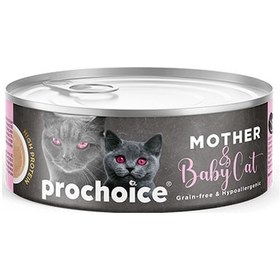 Resim Pro Choice Mousse Anne ve Bebek Kediler İçin Tavuklu Yavru Kedi Konservesi 80 G 