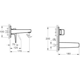 Resim Artema Root Square Ankastre Lavabo Bataryası A42738 