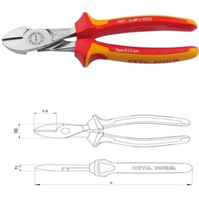Resim Ceta Form 180MM G14-18-0180 1000 V İzoleli Power Yan Keski Vde O 