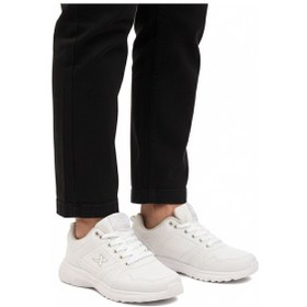 Resim Beyaz Bağcıklı Hafif Esnek Erkek Spor Ayakkabı Xstep 020-cilt M Beyaz-beyaz 