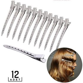 Resim Skygo Saç Klipsi Metal Toka 12 Adet Absolute Design 