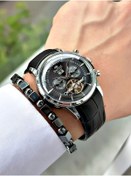 Resim Bentini Erkek Kol Saati – Otomatik Mekanizma, Takvimli, Deri Kordon, Su Geçirmez, 2 Yıl Garantili, Klipsli 