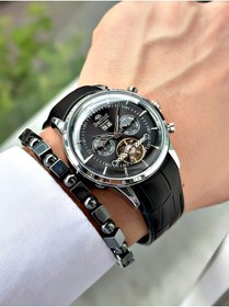 Resim Bentini Erkek Kol Saati – Otomatik Mekanizma, Takvimli, Deri Kordon, Su Geçirmez, 2 Yıl Garantili, Klipsli 