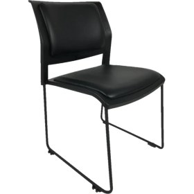 Resim Goldsit Mars Bekleme Koltuğu - Siyah Deri - 5 'li 