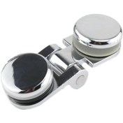 Resim Çerçevesiz Cam Kapı Menteşe Şarap Dolabı 180 Derece Pencere Kapı Yuvarlak Menteşe, Boyut:ikili Küçük Diğer 