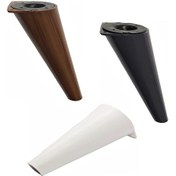 Resim Eymenyapimarket Retro Açılı Konik Plastik Mobilya Ayak Koltuk Ayağı 15 Cm 