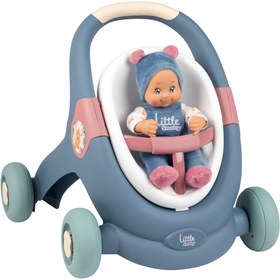 Resim Smoby Little Smoby 3'ü 1 Arada Yürüteç ve Oyuncak Bebek 140308 