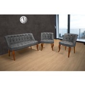 Resim Armens Life Armens Çay Seti Koltuk Takımı, 2+1+1 Siyah Ayak klsz-cyst-syh-001 