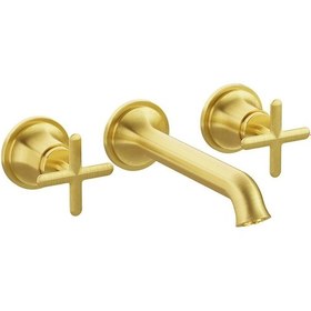 Resim VitrA Origin Classic Fırçalı Ankastre Lavabo Bataryası Altın A4289025 