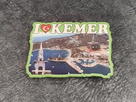 Resim Magnet Antalya Görseli Türk Bayraklı Turistik Buzdolabı Süsü Manyetik 