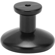 Resim Siyah Çinko Alaşımlı Dolap Kulpu Çekme Kolu Dolap Kapısı Banyo Yatak Odası İçin 