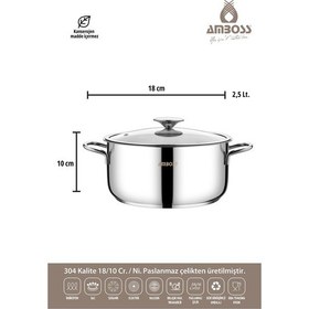 Resim 10 Parça Cool İndüksiyon Uyumlu Paslanmaz Çelik Tencere Seti Gümüş 