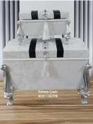 Resim Hasret Çeyiz Söz Nişan Bohça Gelin Damat Çeyiz Sandık 2li 0117b 