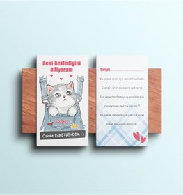Resim rprint Happy Cats Teşekkür Kartı 100 Adet 